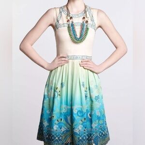 Tanvi Kedia‎ Ombré Chameli Embroidered Fit & Flare Dress